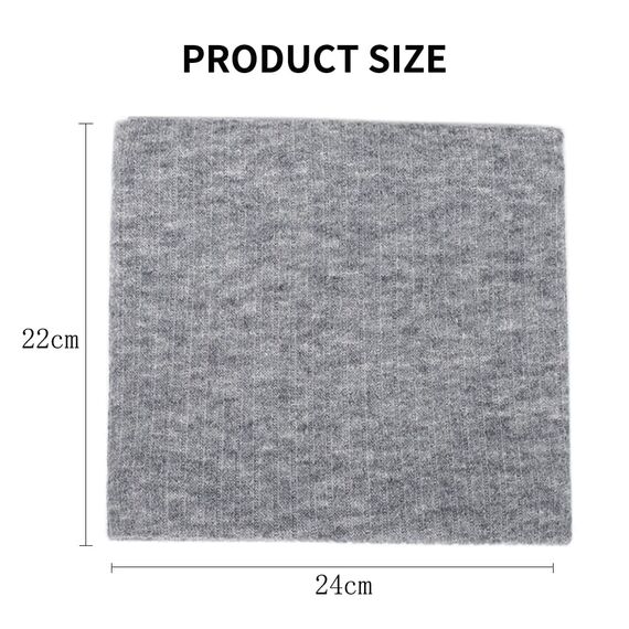 HGDGears Fleece Halswärmer Winddicht Thermo Gestrickt Schlauchschal für Herren Damen Dicker Winter Kaltes Wetter Gestrickter Kreis Schal für Outdoor Sport (Hellgrau)