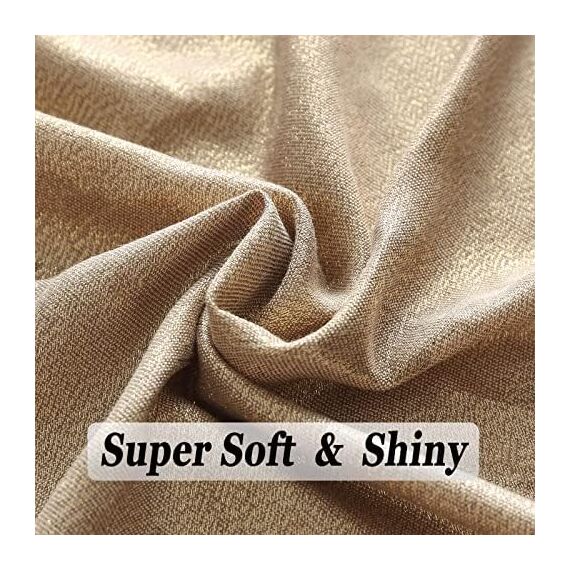 vimate Glitzer Abendtuch - Weiches Gold Pashmina Schal für Damen, Braut Hochzeits Schleier & Wrap Accessoire (DE-Gold NEW)