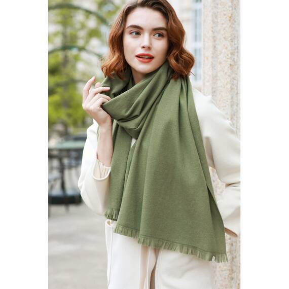RIIQIICHY Damen Schal Winter Grün Pashmina Stola Festlich Herbst xxl schals Tücher für Abendkleider Frauen Hochzeit Schultertuch Frühling
