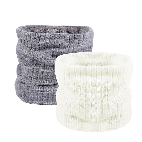 HGDGears Fleece Halswärmer Winddicht Thermo Gestrickt Schlauchschal für Herren Damen Dicker Winter Kaltes Wetter Gestrickter Kreis Schal für Outdoor Sport