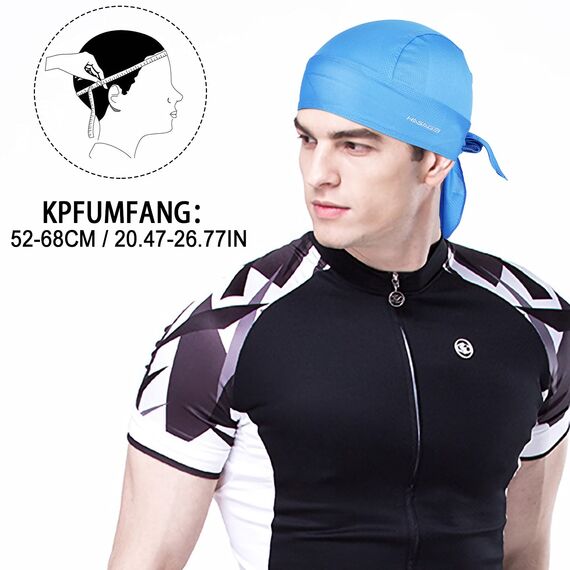 HASAGEI Sports Bandana Cap Bandana Kopftuch Fahrrad Kopfbedeckung Atmungsaktiv nimmt Schweiß auf Hat