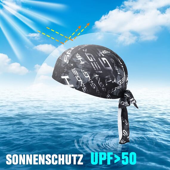 HASAGEI Sports Bandana Cap Bandana Kopftuch Fahrrad Kopfbedeckung Atmungsaktiv nimmt Schweiß auf Hat