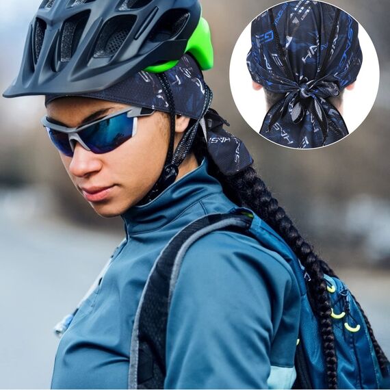 HASAGEI Sports Bandana Cap Durag Bandana Kopftuch Fahrrad Kopfbedeckung Atmungsaktiv nimmt Schweiß auf Hat