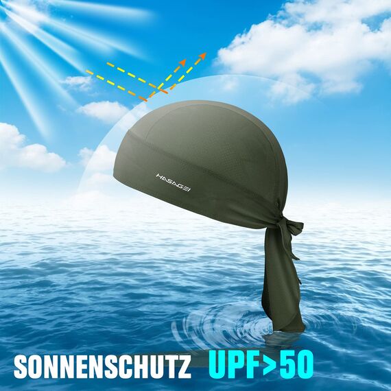 HASAGEI Sports Bandana Cap Durag Bandana Kopftuch Fahrrad Kopfbedeckung Atmungsaktiv nimmt Schweiß auf Hat