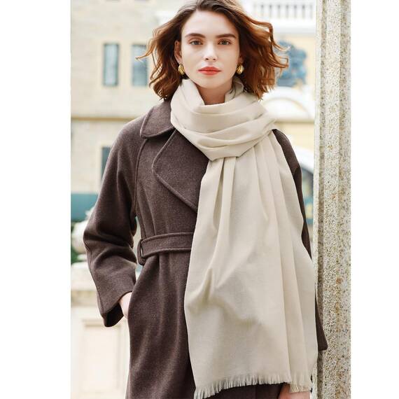 RIIQIICHY Damen Schal Winter Beige Pashmina Stola Festlich Herbst xxl schals Tücher für Abendkleider Frauen Hochzeit schultertuch