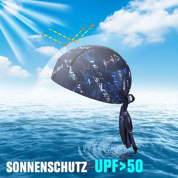 HASAGEI Sports Bandana Cap Durag Bandana Kopftuch Fahrrad Kopfbedeckung Atmungsaktiv nimmt Schweiß auf Hat