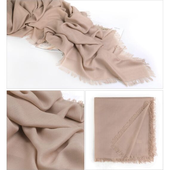 Superora Damen Halstuch Schultertuch Schal Scarf Stola Quadratischer Deckenschal mit Fransen 140 * 140cm