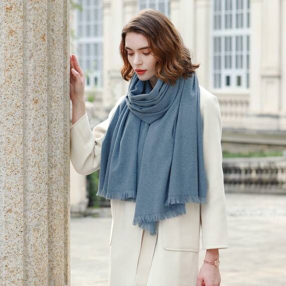 RIIQIICHY Damen Schal Winter Blau Pashmina Stola Festlich Herbst xxl schals Tücher für Abendkleider Frauen Hochzeit Schultertuch