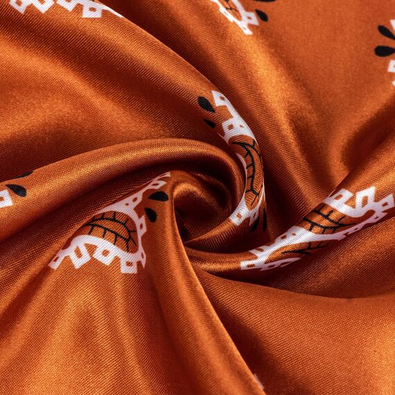 DRESHOW 90x90cm Große Quadratische Schals für Damen 4 Stück Seide Kopftuch Bandanas Haartuch Halstuch Haarschmuck