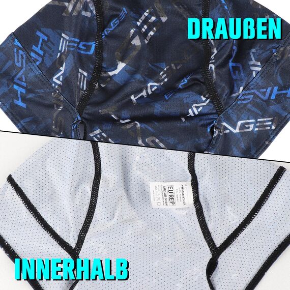 HASAGEI Sports Bandana Cap Durag Bandana Kopftuch Fahrrad Kopfbedeckung Atmungsaktiv nimmt Schweiß auf Hat