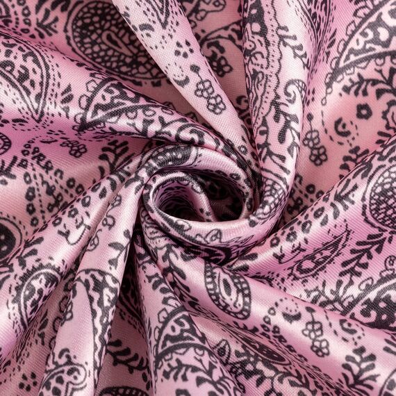 DRESHOW 90x90cm Große Quadratische Schals für Damen 4 Stück Seide Kopftuch Bandanas Haartuch Halstuch Haarschmuck