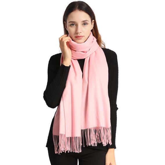 Arctic Penguin Pashmina Schal Kaschmir Stolen Damen Schultertuch für Frauen Hochzeit Kaschmirschal Herren Umschlagtuch Winter/ (Pink)