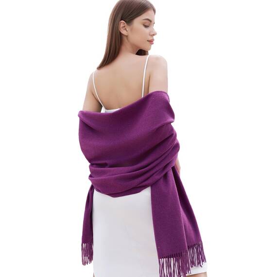 RIIQIICHY Damen Schal Gelb Stola Festlich für Abendkleid Pashmina Schals Tücher für Frauen Hochzeit Schultertuch Frühling Winter Schal Warme Kuschelig