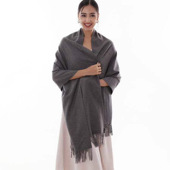 RIIQIICHY Damen Schal Gelb Stola Festlich für Abendkleid Pashmina Schals Tücher für Frauen Hochzeit Schultertuch Frühling Winter Schal Warme Kuschelig