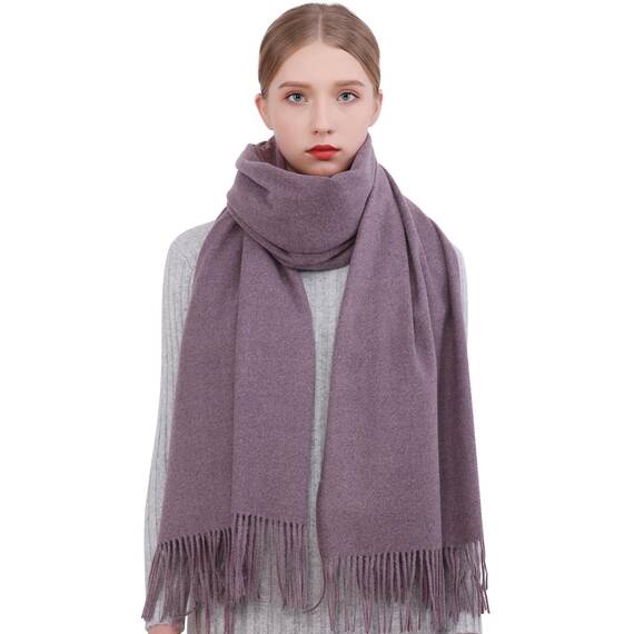 RIIQIICHY Damen Schal Violett Stola Festlich für Abendkleid Pashmina Schals Tücher für Frauen Hochzeit Schultertuch Frühling Winter Schal Warme Kuschelig
