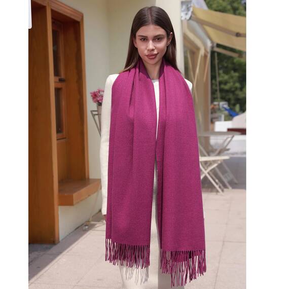 RIIQIICHY Damen Schal lila Stola Festlich für Abendkleid Pashmina Schals Tücher für Frauen Hochzeit Schultertuch Frühling Winter Schal Warme Kuschelig