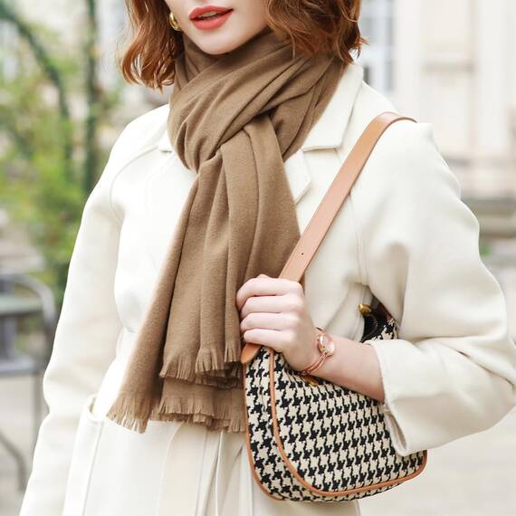 RIIQIICHY Damen Schal Winter Kamel Pashmina Stola Festlich Herbst xxl schals Tücher für Abendkleider Frauen Hochzeit Schultertuch