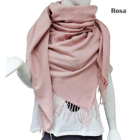 Glamexx24 Schal Damen Warm Herbst Winter Schultertuch mit Fransen Baumwolle Schals und Tücher Herren Umschlagtuch Winterschal