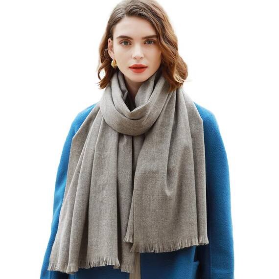 RIIQIICHY Damen Schal Winter Grau Pashmina Stola Festlich Herbst xxl schals Tücher für Abendkleider Frauen Hochzeit Schultertuch