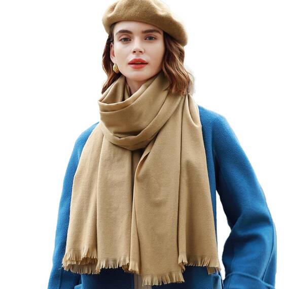 RIIQIICHY Damen Schal Winter Kamel Pashmina Stola Festlich Herbst xxl schals Tücher für Abendkleider Frauen Hochzeit schultertuch