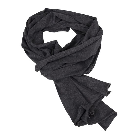 Build Your Brand Unisex Jersey Scarf Schal, Charcoal (Heather), one Size