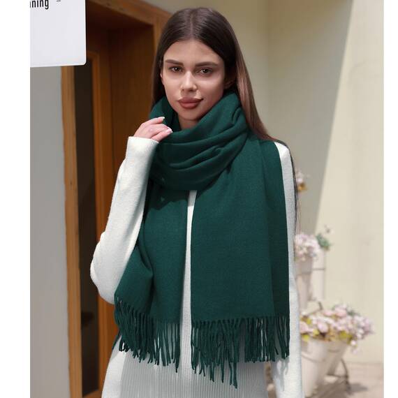 RIIQIICHY Damen Schal Grün Stola Festlich für Abendkleid Pashmina Schals Tücher für Frauen Hochzeit Schultertuch Frühling Winter Schal Warme Kuschelig