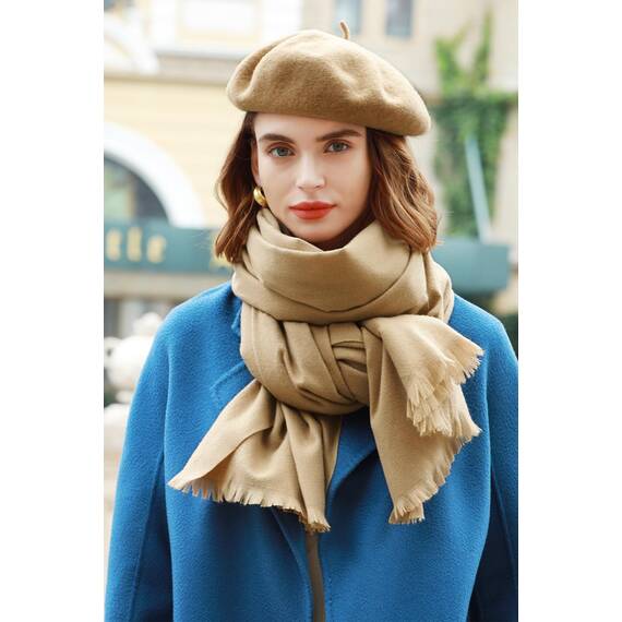 RIIQIICHY Damen Schal Winter Kamel Pashmina Stola Festlich Herbst xxl schals Tücher für Abendkleider Frauen Hochzeit schultertuch