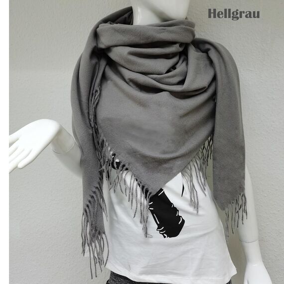 Glamexx24 Schal Damen Warm Herbst Winter Schultertuch mit Fransen Baumwolle Schals und Tücher Herren Umschlagtuch Winterschal