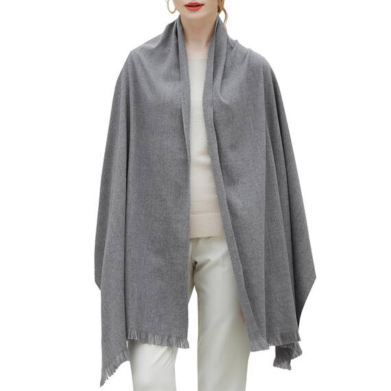 RIIQIICHY Damen Schal Winter Grau Pashmina Stola Festlich Herbst xxl schals Tücher für Abendkleider Frauen Hochzeit schultertuch