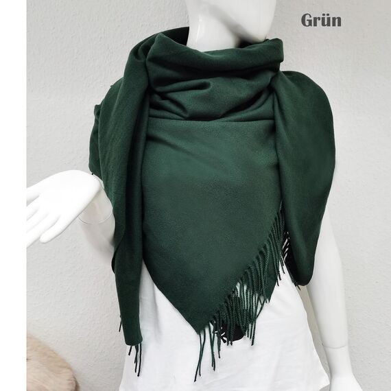 Glamexx24 Schal Damen Warm Herbst Winter Schultertuch mit Fransen Baumwolle Schals und Tücher Herren Umschlagtuch Winterschal