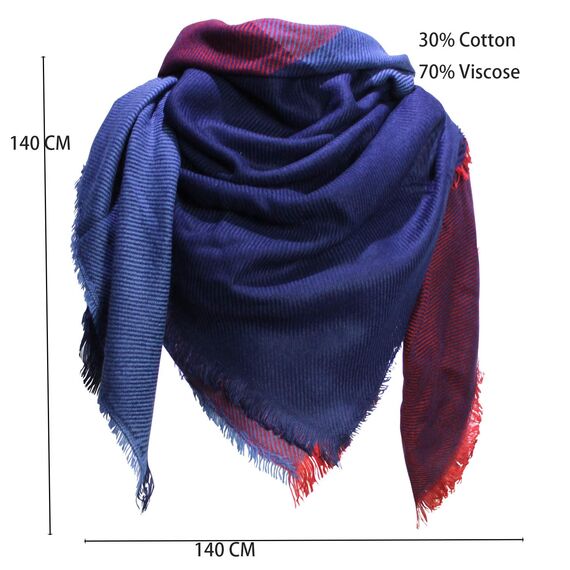 Glamexx24 Winter Warm Karierte Schals für Damen, XXL Große Schal Halstuch Unisex Schal Poncho Form Winterschal