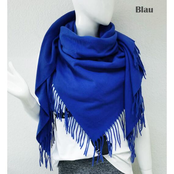 Glamexx24 Schal Damen Warm Herbst Winter Schultertuch mit Fransen Baumwolle Schals und Tücher Herren Umschlagtuch Winterschal