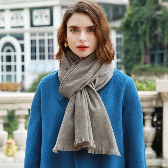 RIIQIICHY Damen Schal Winter Grau Pashmina Stola Festlich Herbst xxl schals Tücher für Abendkleider Frauen Hochzeit Schultertuch