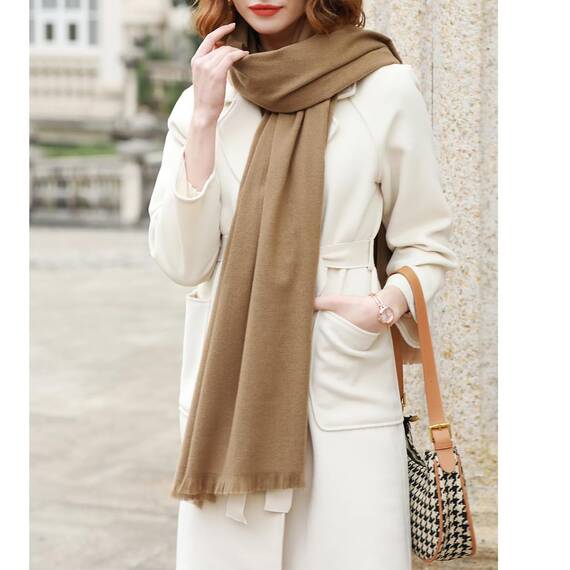 RIIQIICHY Damen Schal Winter Kamel Pashmina Stola Festlich Herbst xxl schals Tücher für Abendkleider Frauen Hochzeit Schultertuch