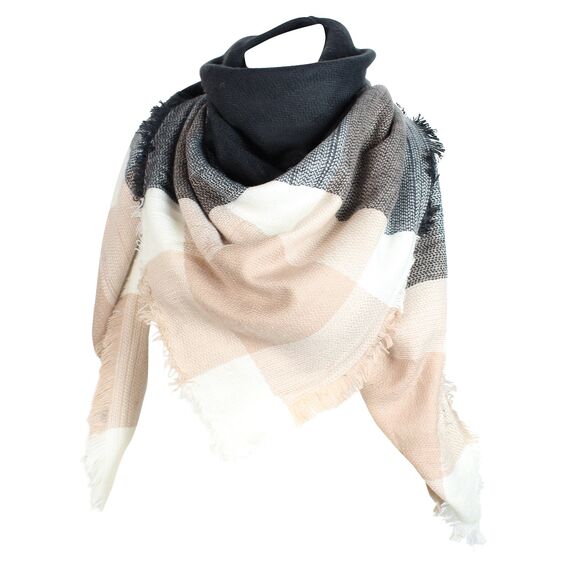 Glamexx24 XXL Kuschelige, Warme und Wunderschöne Damen Poncho Schal Mit Verschiedenen Muster