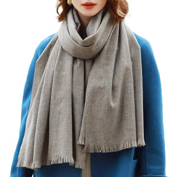 RIIQIICHY Damen Schal Winter Grau Pashmina Stola Festlich Herbst xxl schals Tücher für Abendkleider Frauen Hochzeit Schultertuch