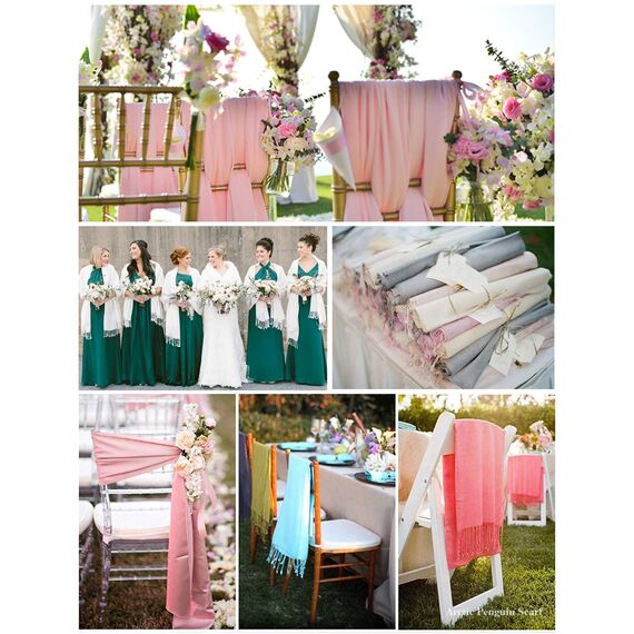 Arctic Penguinp Pashmina Schal Kaschmir Stolen Damen Schultertuch für Frauen Hochzeit Kaschmirschal Herren Umschlagtuch Winter/ (Blau)