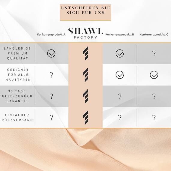 Shawl Factory Chiffon Schal Damen Nude - Seidenweich und Federleicht - Eleganter Halstuch Schal - Polyester Tuch Halstuch Damen Frühling Sommer - Pflegeleichtes Schaltuch - Damenschal Leicht (Nude)