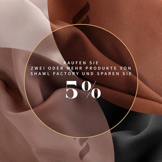 Shawl Factory Chiffon Schal Damen Braun - Seidenweich und Federleicht - Eleganter Halstuch Schal - Polyester Tuch Halstuch Damen Frühling Sommer - Pflegeleichtes Schaltuch - Damenschal Leicht (Braun)