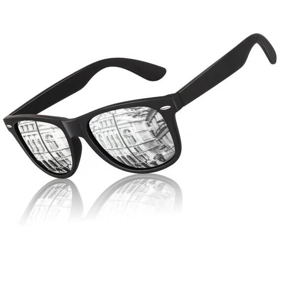 LINVO Sonnenbrille Herren Damen Polarisiert Retro Stil Rechteckig Vintage Klassisch Unisex UV400 Cat 3 CE