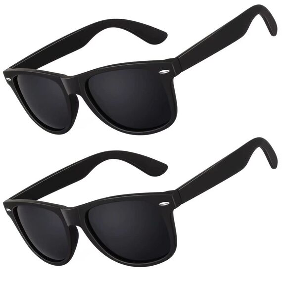 LINVO Sonnenbrille Herren Damen Polarisiert Retro Stil Rechteckig Vintage Klassisch Unisex UV400 Cat 3 CE