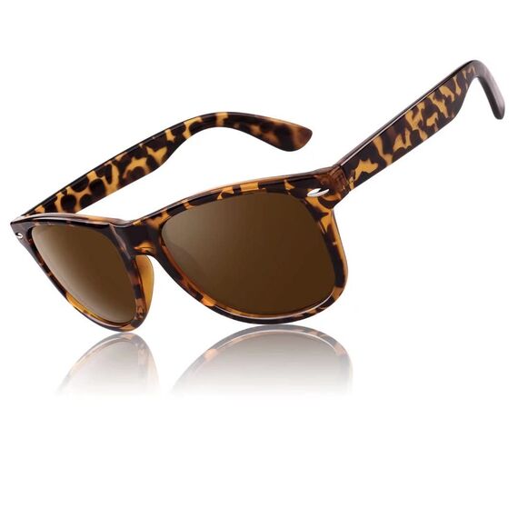 LINVO Sonnenbrille Herren Damen Polarisiert Retro Stil Rechteckig Vintage Klassisch Unisex UV400 Cat 3 CE