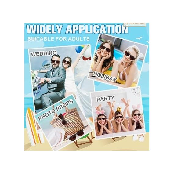 ASTARON Retro Vintage Sonnenbrille Bulk, 12 Pack polarisiert Günstige Neon Sonnenbrillen Bulk für Frauen und Männer (Schwarz)