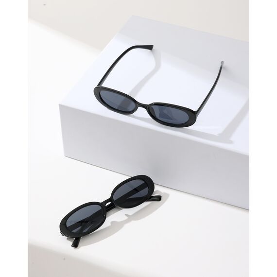 Unning 4 Stück Oval Sonnenbrille Damen Vintage Retro Klein Lustig Sonnenbrillen Set Für Damen