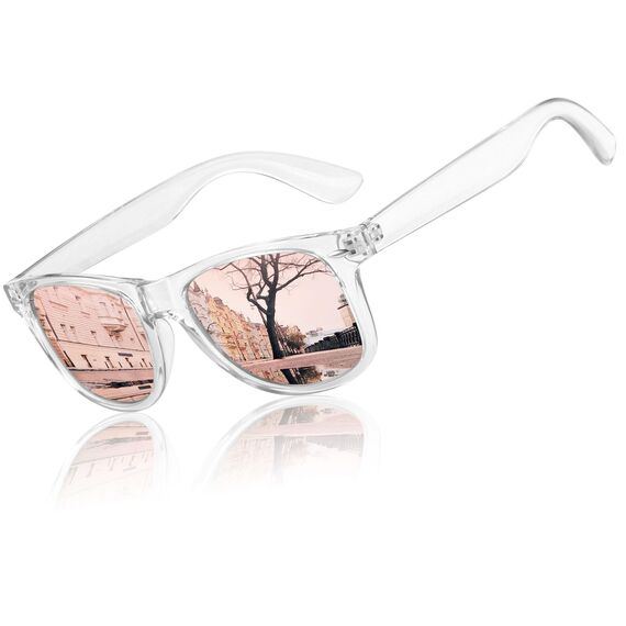 LINVO Sonnenbrille Herren Damen Polarisiert Retro Stil Rechteckig Vintage Klassisch Unisex UV400 Cat 3 CE