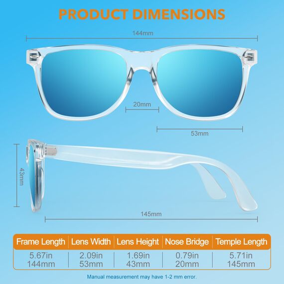 LINVO Sonnenbrille Herren Damen Polarisiert Retro Stil Rechteckig Vintage Klassisch Unisex UV400 Cat 3 CE