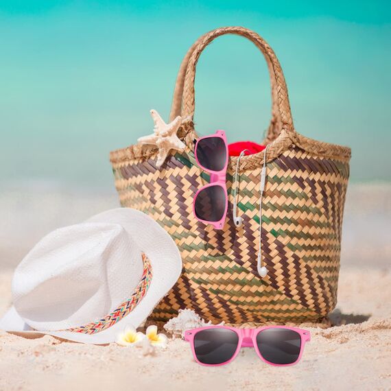 ASTARON Retro Vintage Sonnenbrillen Bulk, 12 Pack polarisiert Günstige Neon Sonnenbrillen Bulk für Frauen und Männer (Pink)