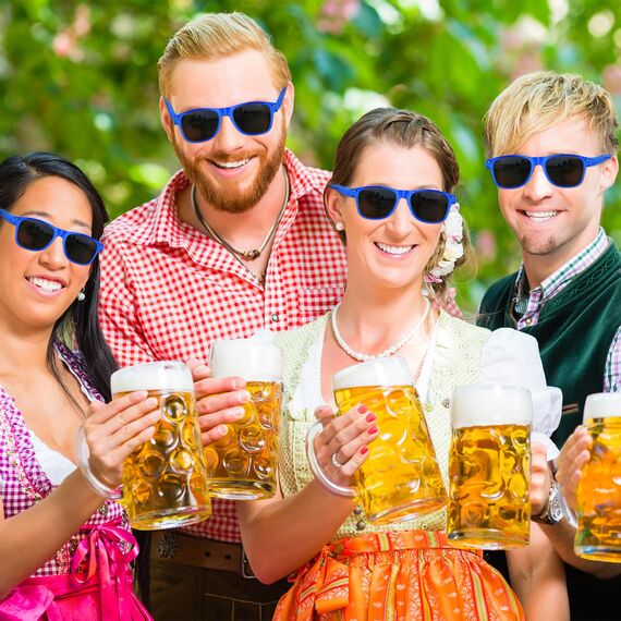 ASTARON Retro Vintage Sonnenbrillen Bulk, 6 Pack polarisiert Günstige Neon Sonnenbrillen Bulk für Frauen und Männer(Blau)