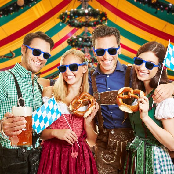 ASTARON Retro Vintage Sonnenbrillen Bulk, 12 Pack polarisiert Günstige Neon Sonnenbrillen Bulk für Frauen und Männer (Blau)