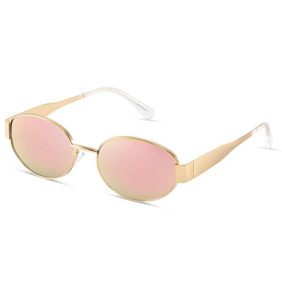 kunchu Sonnenbrille-Damen-Polarisiert-Unisex-Herren-Gold-Metal-Retro-Oval-Trendy-Sonnenbrillen-Vintage-Uv400-Classic-Ultraleicht-Schutz，Geeignet FüR Camping-fotografie-Outdoor-Geschenke für frauen-8